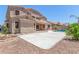 Exterior view of home featuring large backyard area with a swimming pool, patio and plenty of extra space at 2453 E Ebony Dr, Chandler, AZ 85286