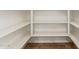 Well-organized pantry featuring multiple shelves and ample storage space at 2453 E Ebony Dr, Chandler, AZ 85286
