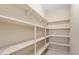 Walk-in pantry with ample shelving for organized storage at 26616 W Quail Ave, Buckeye, AZ 85396