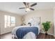 Serene bedroom with a plush bed, stylish decor, and natural light at 320 E Mckellips Rd # 166, Mesa, AZ 85201