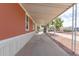 Exterior view of a covered porch, showcasing outdoor living space at 320 E Mckellips Rd # 166, Mesa, AZ 85201