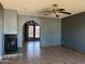 Living room featuring archway access to an additional room at 4537 E Hidalgo Ave, Phoenix, AZ 85040