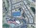 Aerial view of tennis courts in a vibrant community near S Sawgrass Drive and E Waterview Drive at 6161 S Pinehurst Dr, Chandler, AZ 85249
