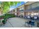 A private patio area with comfortable seating, perfect for enjoying the outdoors at 7601 E 2Nd St # 20, Scottsdale, AZ 85251