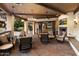 Inviting outdoor patio featuring a fireplace, comfortable seating, and seamless indoor-outdoor flow at 8306 N Merion Way, Paradise Valley, AZ 85253