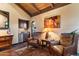 Cozy sitting area with comfortable chairs, a beverage center, and natural light at 8306 N Merion Way, Paradise Valley, AZ 85253