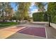 The backyard offers a multi-use sport court for recreation at 8306 N Merion Way, Paradise Valley, AZ 85253
