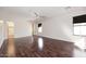 Spacious bedroom featuring hardwood floors, neutral walls, and modern ceiling fan at 1293 E Clifton Ave, Gilbert, AZ 85295
