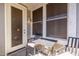 Private patio with a seating area, perfect for relaxing outdoors and enjoying the weather at 15221 N Clubgate Dr # 2012, Scottsdale, AZ 85254