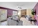 Comfortable living room features a fireplace and cozy seating arrangement at 15237 N 61St Dr, Glendale, AZ 85306
