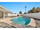 Clean pool design with desert landscaping and modern design at 455 E Garfield St, Tempe, AZ 85288