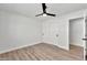 Light and airy bedroom with vinyl floors, and closet at 455 E Garfield St, Tempe, AZ 85288