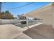 Covered patio area overlooking the pool with a view of the backyard at 455 E Garfield St, Tempe, AZ 85288