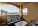 Relaxing patio with couch and chairs, offering a serene outdoor living space at 5335 E Shea Blvd # 2102, Scottsdale, AZ 85254