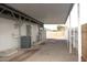 Spacious backyard with covered parking and gravel landscaping at 614 S 92Nd Pl, Mesa, AZ 85208