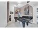 Entertaining game room featuring a pool table and a modern aesthetic at 7301 E 3Rd Ave # 121, Scottsdale, AZ 85251