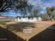 A full view of the backyard showing the back of the in-law suite at 770 S Pinal Dr, Apache Junction, AZ 85120