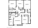 Floorplan including bedrooms 2, 3, 4, 5 and Primary Bedroom with walk in closet at 1057 W West Virginia Ave, Florence, AZ 85132