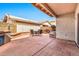 Back yard patio features outdoor seating and low-maintenance landscaping at 1150 E Liberty Shores Dr, Gilbert, AZ 85234