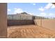 Dirt backyard featuring block wall fence with mountain views at 13538 W Calle De Baca --, Peoria, AZ 85383