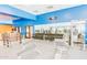 Weight area in well equipped gym with blue accent wall and mirrored wall at 1435 Leisure World --, Mesa, AZ 85206