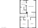 Second floor layout showing primary bedroom with walk-in closet, and two bathrooms at 15420 S 29Th St, Phoenix, AZ 85048
