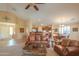 Open living area flows seamlessly into kitchen, offering a great space for entertaining at 2408 E Fiesta Dr, Casa Grande, AZ 85194