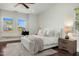 Bright and airy bedroom with a large window, soft lighting, and stylish decor at 3226 E Sells Dr, Phoenix, AZ 85018