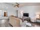 Comfortable living room featuring modern flooring at 3702 W Megan St, Chandler, AZ 85226