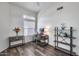 Home office with wood-look floors and great natural light at 3702 W Megan St, Chandler, AZ 85226