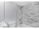 Tastefully updated bathroom with tiled shower and modern fixtures at 600 S Dobson Rd # 175, Mesa, AZ 85202