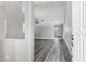 Open entryway to living space, featuring soaring ceilings, laminate flooring, chandelier and lots of natural light at 647 E Palomino Way, San Tan Valley, AZ 85143