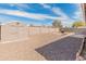 Private backyard featuring low-maintenance landscaping and a storage shed at 7546 E Clovis Cir, Mesa, AZ 85208
