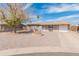 Single-story home featuring low-maintenance landscaping, a front yard, and an attached one-car garage at 7546 E Clovis Cir, Mesa, AZ 85208