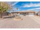 Single-story home featuring low-maintenance landscaping, a front yard, and an attached one-car garage at 7546 E Clovis Cir, Mesa, AZ 85208