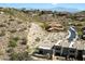 Aerial view of neighborhood homes in desert landscape with hillside homes at 14927 E Desert Willow Dr # 6, Fountain Hills, AZ 85268