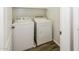 Picture of the laundry room featuring a washer and dryer set on vinyl floors at 40247 W Helen Ct, Maricopa, AZ 85138