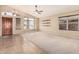 Bright living room featuring vaulted ceilings, large windows, and neutral flooring at 4102 E Cathedral Rock Dr, Phoenix, AZ 85044