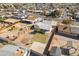 Aerial shot of the house and spacious backyard with an outdoor patio area at 7160 W Virginia Ave, Phoenix, AZ 85035