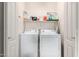 This is a laundry room with a washing machine and dryer at 1015 S Val Vista Dr # 81, Mesa, AZ 85204