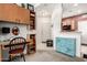 Inviting office space with custom built-in shelving, desk, and decorative chest near the entry of the home at 1015 S Val Vista Dr # 81, Mesa, AZ 85204