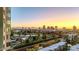 Stunning views of the city skyline and surrounding landscape from this high-rise residence at sunset at 1040 E Osborn Rd # 404, Phoenix, AZ 85014
