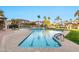 Sparkling community pool surrounded by lush landscaping and comfortable lounge chairs at 1040 E Osborn Rd # 404, Phoenix, AZ 85014
