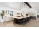 Gourmet kitchen features a large central island, custom cabinetry, and stainless steel appliances at 11212 N Miller Rd, Scottsdale, AZ 85260
