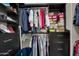 Walk-in closet with lots of storage space for clothes, shoes, and personal items at 1236 E Mescal St, Phoenix, AZ 85020