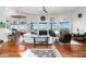Expansive living room with hardwood floors and floor to ceiling windows at 15830 E Eagle Crest Rd, Fountain Hills, AZ 85268