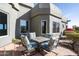 Outdoor dining patio area with desert views at 15830 E Eagle Crest Rd, Fountain Hills, AZ 85268