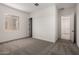 Bedroom with carpet, a window, and an ensuite bathroom at 20570 S 216Th Pl, Queen Creek, AZ 85142