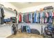Well-organized walk-in closet offers ample hanging space, shelving, and storage solutions for various items at 25742 N 103Rd Dr, Peoria, AZ 85383
