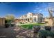 A backyard with a pool, artificial turf, and a trampoline at 2829 W Haley Dr, Anthem, AZ 85086